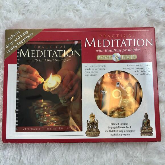 NIB Practical Meditation using Buddhist Principals Box Set Book and DVD - Picture 1 of 14